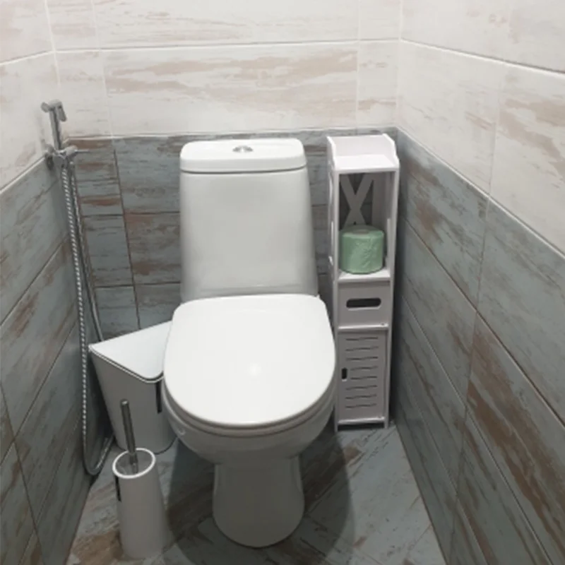 Home Bathroom Vanity Combo - Étagère de rangement autoportante pour salle